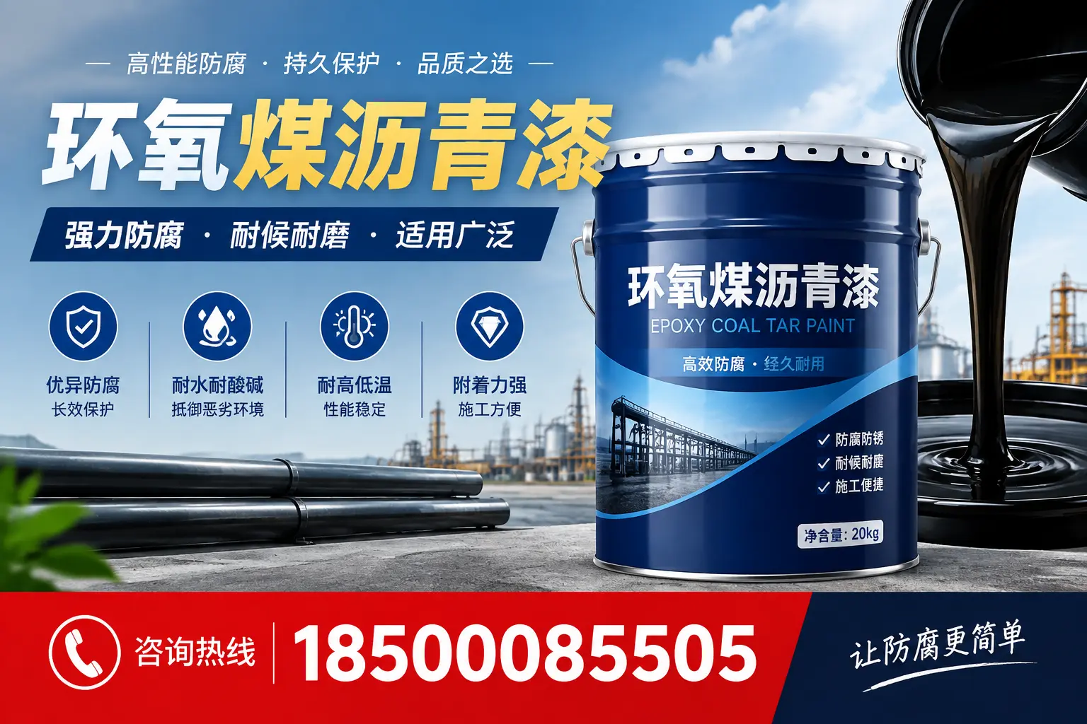 环氧煤沥青漆在不同气候条件下的表现分析,湛江适用性